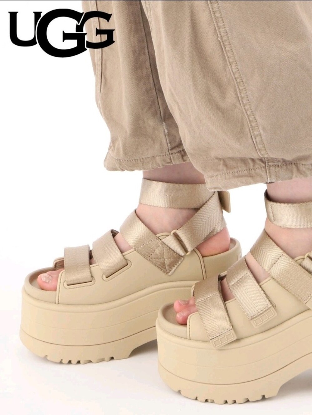 UGG Women's Platform Sandals in Beige